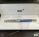 New MontBlanc Meisterstuck Rollerball or Fountain Pen Glacier Blue and Silver (3)_th.jpg